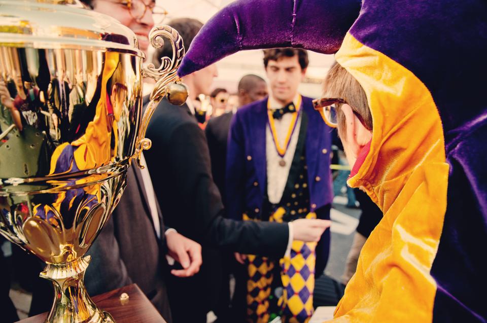 The Harvard Lampoon honors the Boston Bruins, 2011 Stanley Cup winners, with the “Best Sports Team Ever” award Sunday afternoon. The ceremony featured live music performances, street vendors, and, of course, fans.