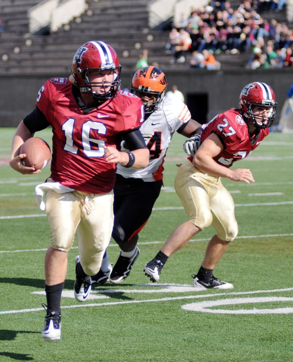Making his first start in five weeks, senior quarterback Collier Winters looked anything but rusty. The embattled veteran accounted for six touchdowns—five through the air—in leading an offensive onslaught.