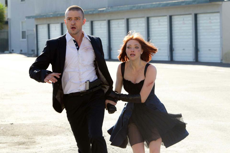 Will Salas (Justin Timberlake) and Sylvia Weis (Amanda Seyfried) work to bring down an unjust regime in Andrew Niccol’s “In Time.”