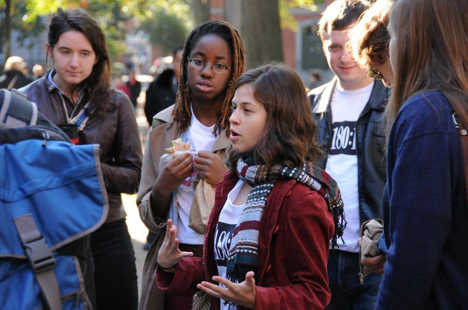 Harvard students speak in favor of the Occupy Movement and underline the  wage disparities at Harvard.
