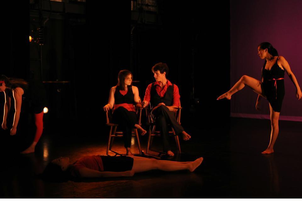 HRMDC members incorporate chair props in "Security," choreographed by Stella Gaitani (MIT) to Coldplay's "Fix You."
