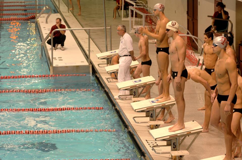 The Crimson's men's swimming team faced off against Texas A & M this Friday at the Blodgett pool. Harvard opens the season having won 10 straight dual meets dating back to the 2009-10 season.