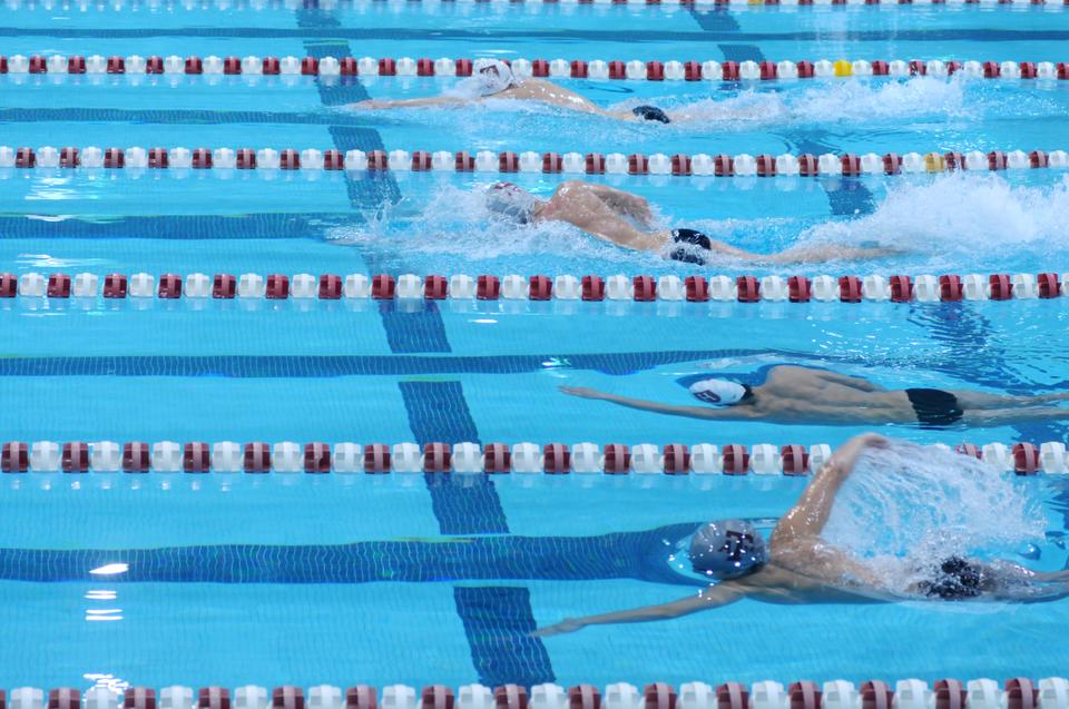 The Crimson's men's swimming team faced off against Texas A & M this Friday at the Blodgett pool. Harvard opens the season having won 10 straight dual meets dating back to the 2009-10 season.