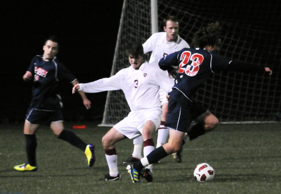 Junior co-captain Scott Prozeller gave his team an early 1-0 advantage after converting a penalty kick in the 21st minute against Penn on Saturday night. The Quakers came back to take the lead, 2-1, before rookie Tim Schmoll scored the equalizer to force double overtime. The Crimson lost, 3-2.