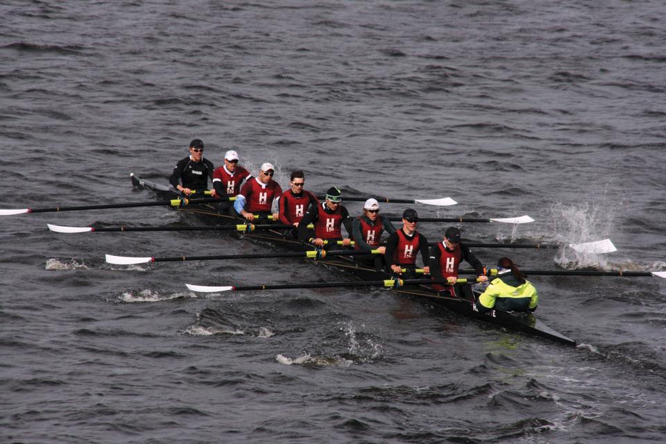Sophomore Andrew Campbell was recently named the 2011 USRowing Man of the Year. He and former team captain Will Newell (pictured above in the six seat) combined to win the two lightweight men’s events at this past weekend’s US-Rowing East Coast Fall Speed Order. Campbell took first place in the lightweight single event, while Newell won the lightweight pair race.