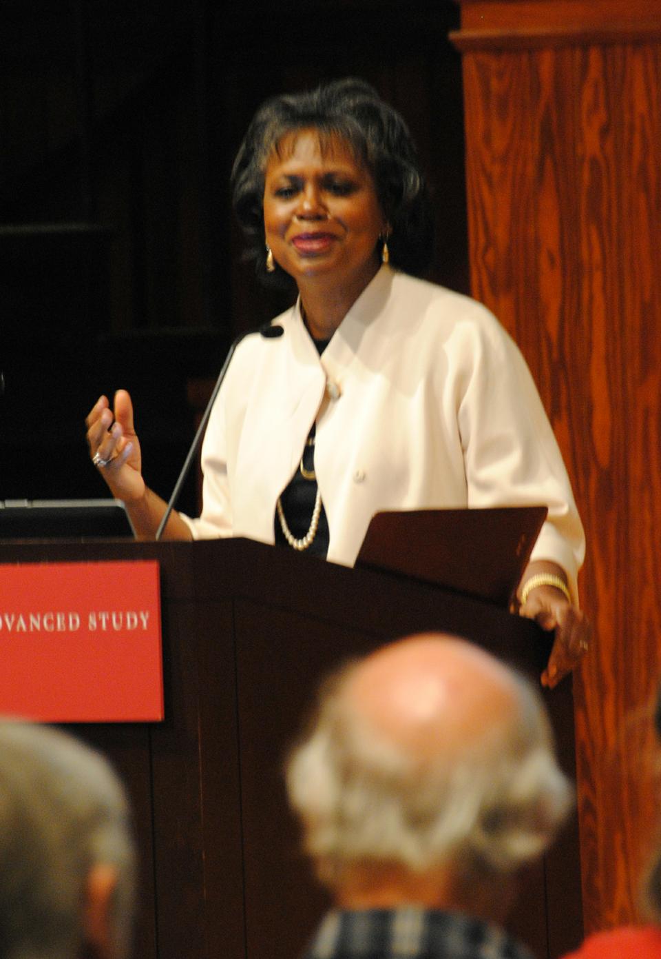 Anita Hill, a professor of social policy, law, and women’s studies at Brandeis University, discusses her new book “Reimagining Equality” today at the Radcliffe Institute.