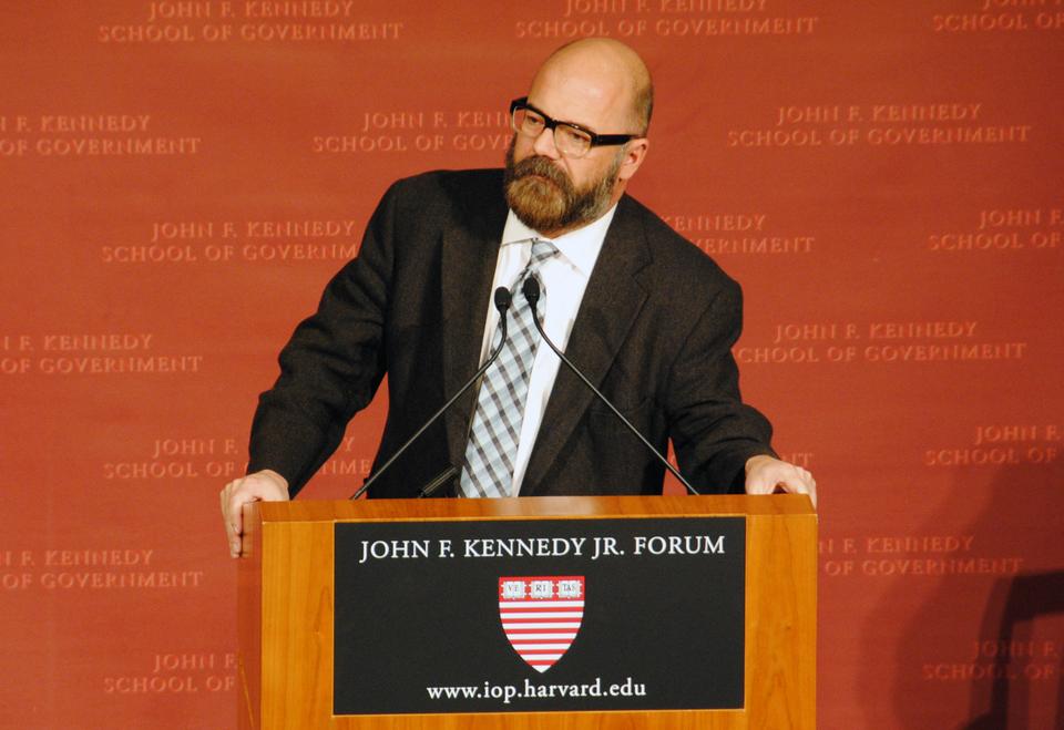 Andrew Sullivan (MPA '86) of The Daily Beast lectures on "Conservatism and Its
Discontents" Thursday at the John F. Kennedy Jr. Forum.