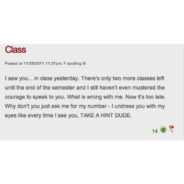 Take a hint, dude. Her creepy staring means that you should ask her out!

 