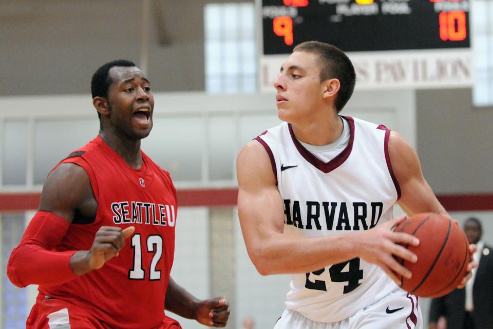In the No. 24 Harvard men’s basketball team’s game against Seattle, freshman Jonah Travis led all scorers with 19 points in as many minutes. Travis also posted, 10 rebounds, six assists, and two blocks. 