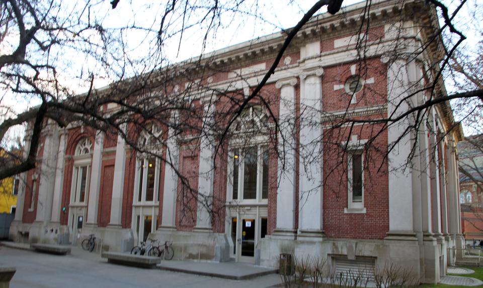 For the final weeks of this semester classes have been moved out of Lowell Lecture Hall (above).
