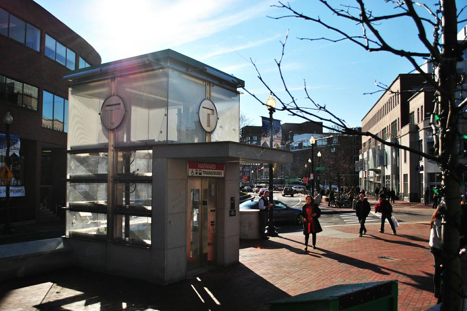 The MBTA has recently opened a new elevator for their Brattle Square T Station, pictured here on Tuesday afternoon.