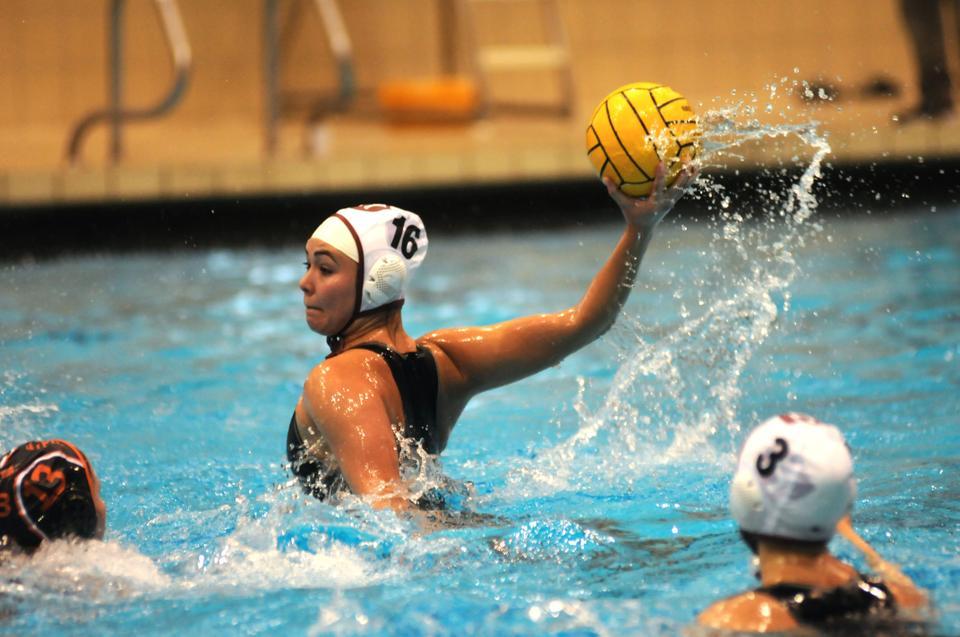 Shown here in earlier action, sophomore attacker Shayna Price, a Crimson sports comper, scored five goals in four games at this weekend’s Princeton Invitational. Shayna’s sister, junior attacker Aisha Price, led the Crimson attack at the tournament, tallying a team-high 13 goals.