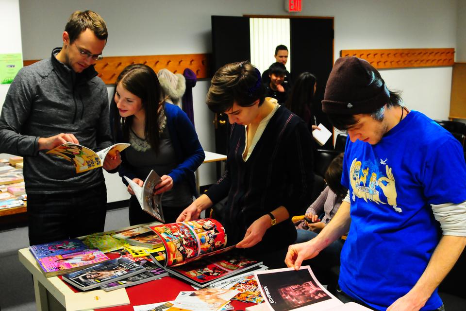 Students and guests marvel at the erotic amusement of the ordinary Japanese citizen in Emerson Hall on Monday night. During the next hour, Midori guided students on a tour of Tokyo's ordinary love hotels.