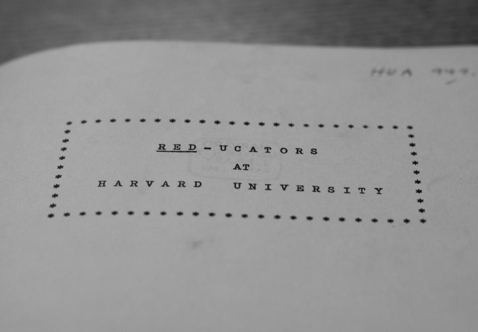HARVARD UNIVERSITY ARCHIVES, HUA 949.58