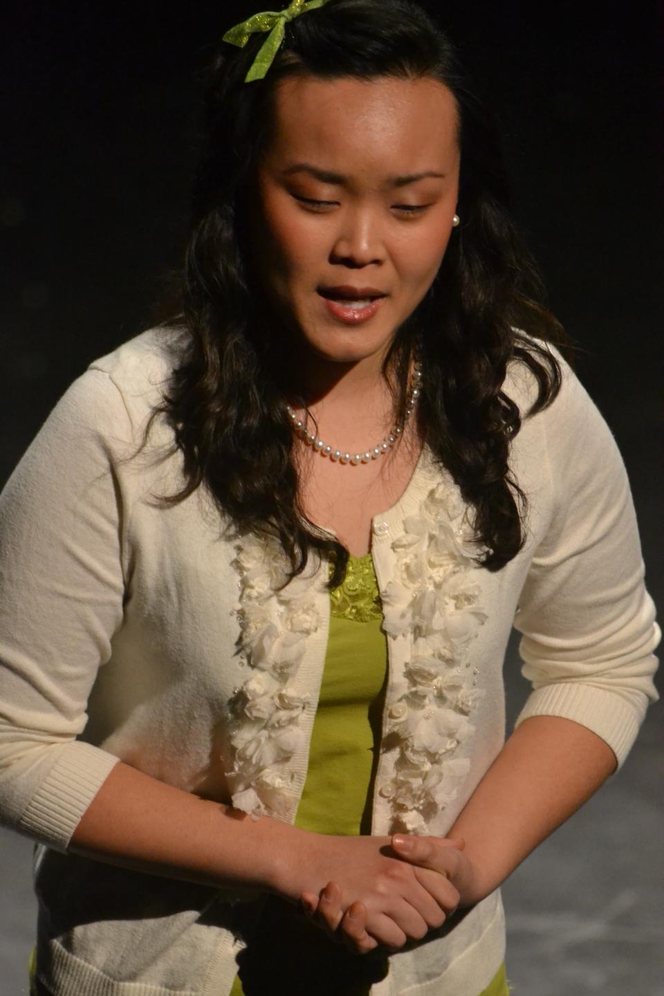 Gina Kim '15 introduced "They Beat the Girl Out of My Boy...Or So They Tried", "What If I Told You I Didn't Have a Vagina", "I Was There In the Room", "My Vagina Was My Village", "The Little Coochi Snorcher That Could", and "Spotlight: For My Sisters in PortAuPrinceBukavuNewOrleans".