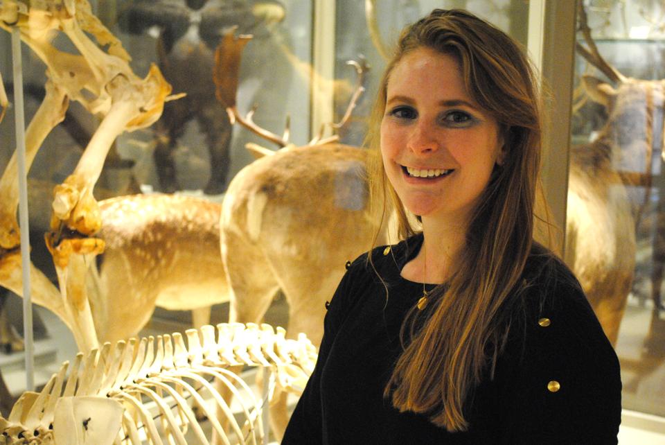 Mary Griffin 13', explores the Harvard Museum of Comparative Zoology.