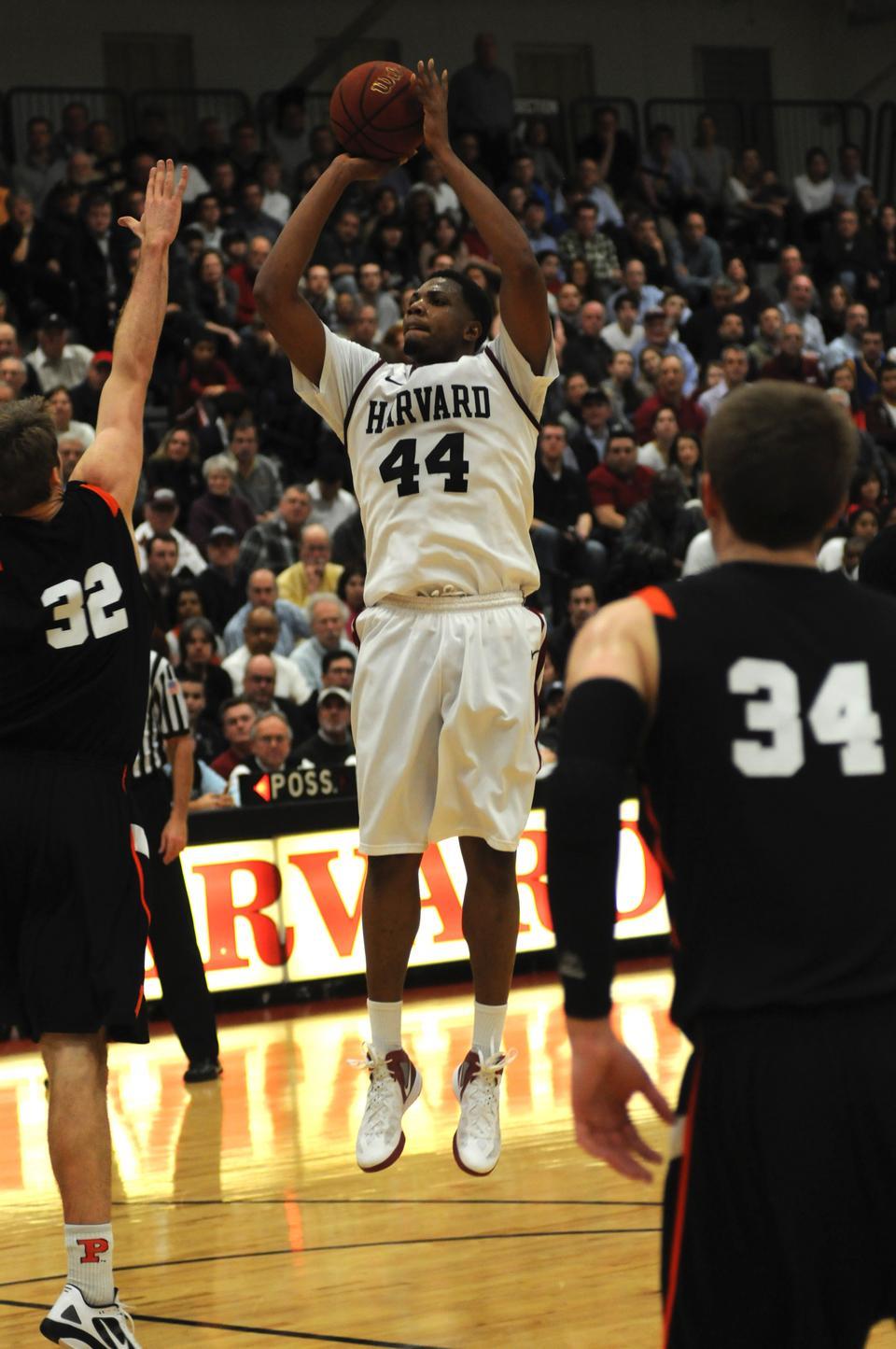 Co-captain Keith Wright, shown here in action against Princeton on Friday night, was chosen to play at this year's Portsmouth Invitational. 