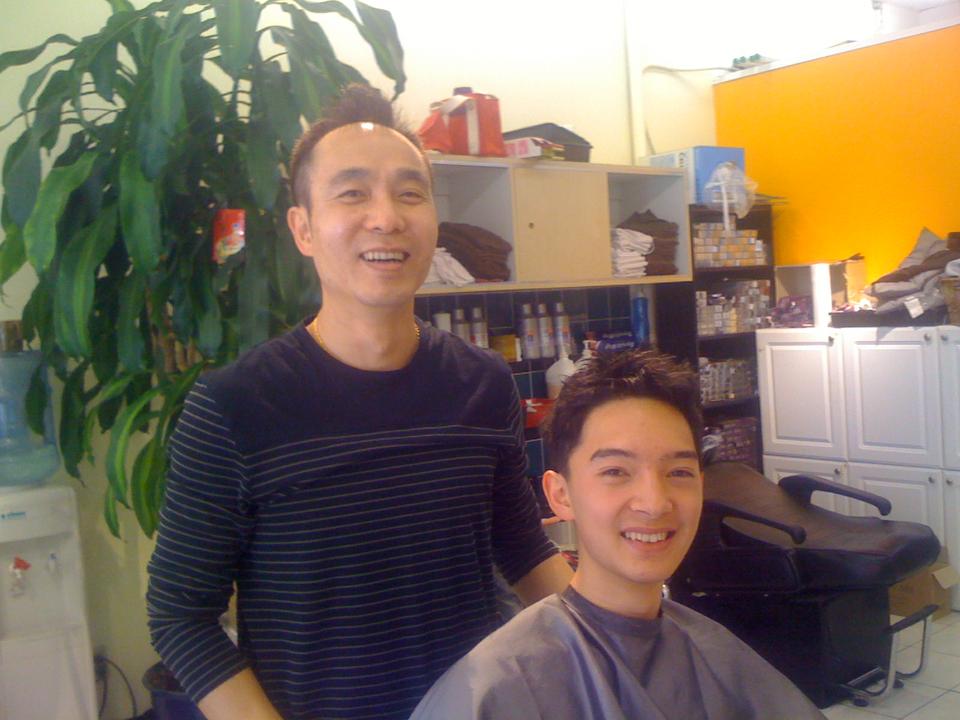 Flyby correspondent Brian C. Zhang at local Palo Alto salon.