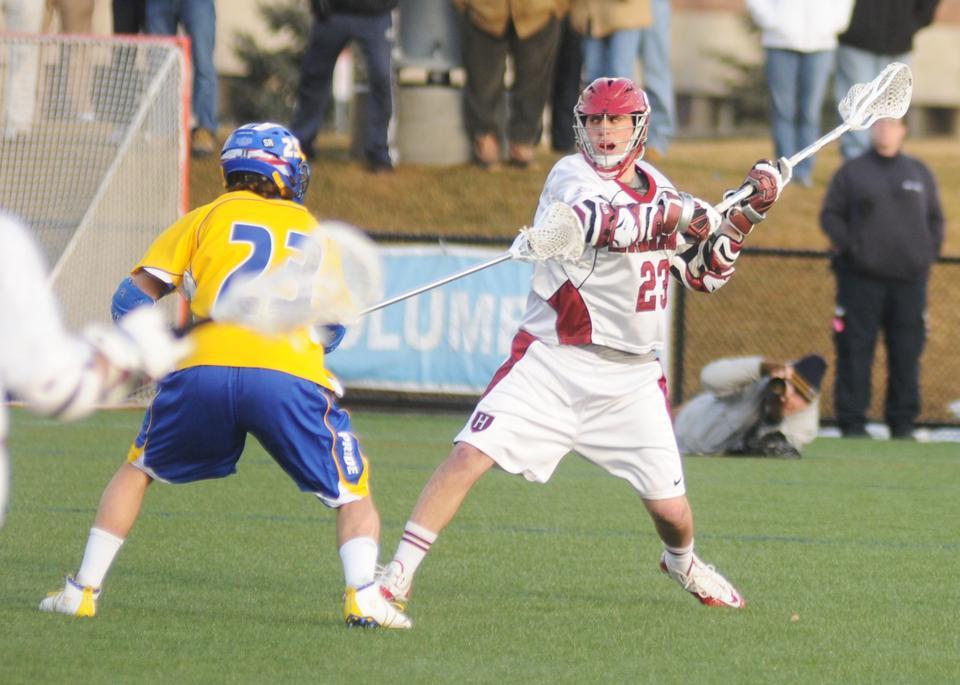 Though senior attackman Jeff Cohen earned a hat trick in Saturday’s contest against No. 20 Hofstra, the No. 15 men’s lacrosse team never led in the 7-6 loss to the Pride. The defeat marked the Crimson’s first of 2012.