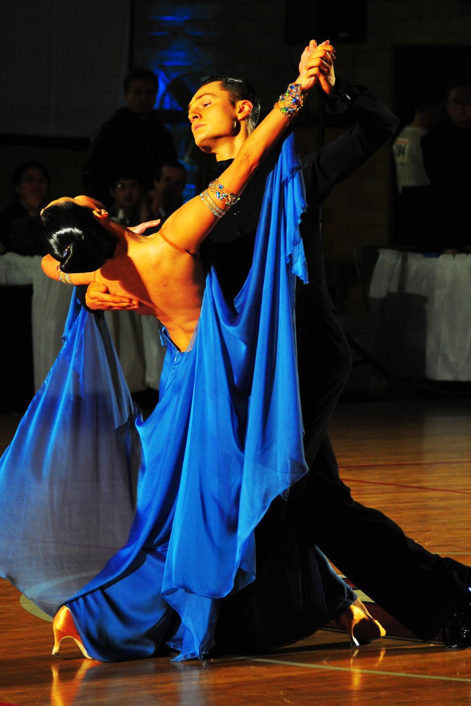 This weekend's 21st Annual Harvard Ballroom Invitational featured Marat Gimaev and Alina Basyuk, professional ballroom dancers, during the Sunday night showcase in the MAC gymnasium.