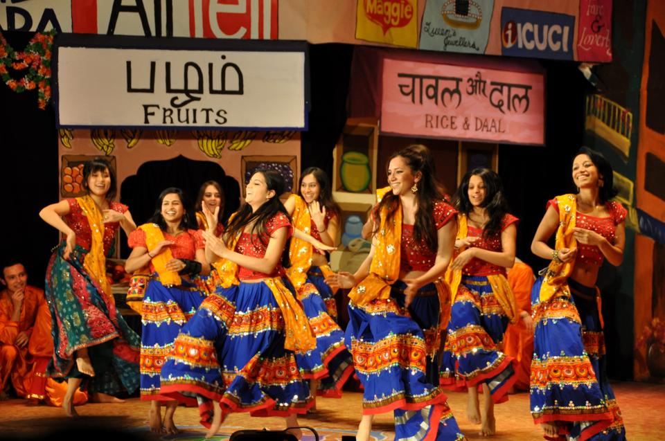 Bollywood Oldies dancers perform Saturday night during the last show of Ghungroo 2012. With hundreds of performers and many dances and performances, the show was sold out on both Friday and Saturday nights.