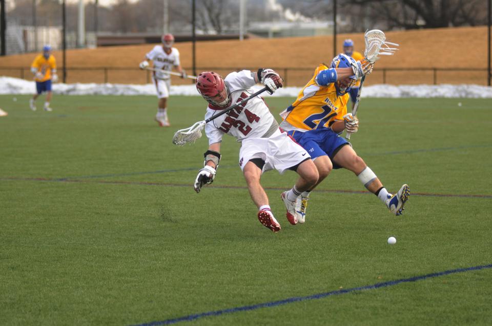 Midfielder Eric Slingerland '14 and the Crimson will ride down to Washington, D.C. on Saturday for their third contest of the season. 