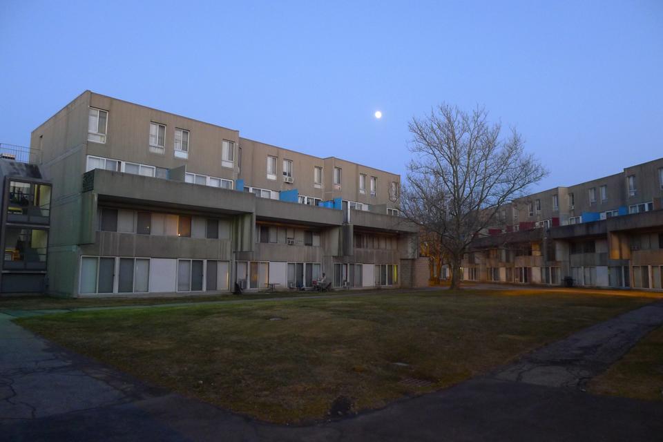 The old Charlesview apartment complex is scheduled to be vacated once construction on the newer Charlesview Complex is completed. 