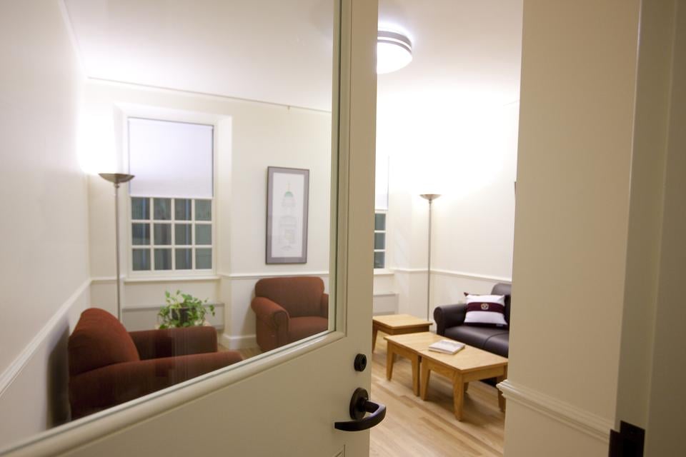 Quincy residents can expect common rooms resembling this life-sized mock-up when they move back into Old Quincy in Fall 2013 after its renovation. Old Quincy has been called a “test project” in the University’s plans to renew all 12 Houses.