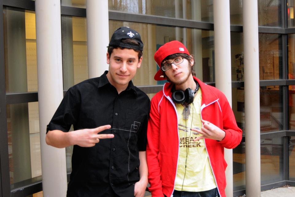 Maxbetter Vizelberg '14 (left) would not call himself a rapper; he raps to entertain his friends and put a smile on their faces. Max Elstein Keisler is actual in the entertainment business where he goes by Dr K and his first album is titled "Pay to the Order of Dr K". 