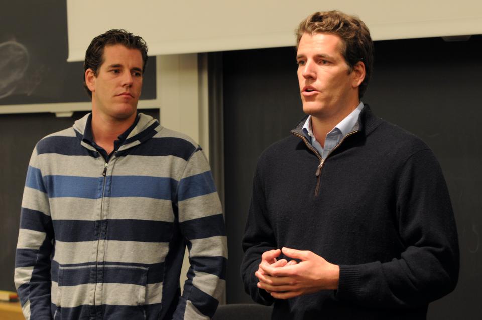 Cameron H. Winklevoss ‘04 and Tyler H. Winklevoss ‘04 answer questions from Harvard students about their insights into startup businesses. 