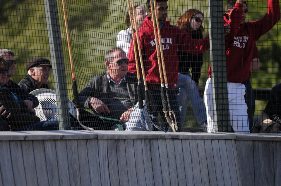 Tommy Lee Jones '69 makes an appearance at the alumni game on Saturday afternoon. Jones is an avid fan and financial supporter of the Harvard Polo Team.
