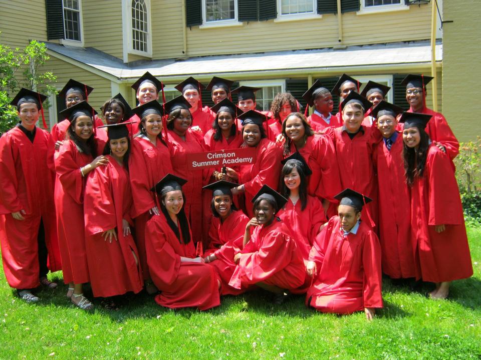 After spending three summers taking courses at Harvard, Crimson Summer Academy scholars graduate each year at Harvard's Commencement.