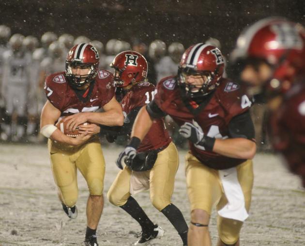 Freshman running back Zach Boden’s biggest game of the year came against Dartmouth, when the rookie scampered for 112 yards.