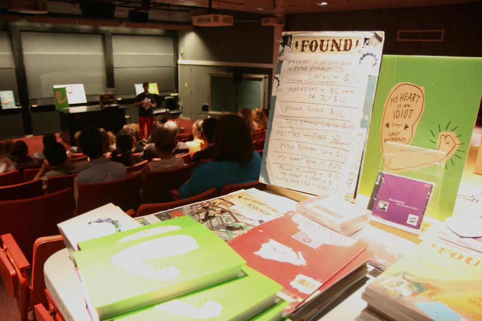 Brothers Davy and Peter Rothbart, the founders of FOUND magazine, which specializes in publishing found notes and objects, celebrate the magazine's 10th anniversary with stories, jokes, and song.