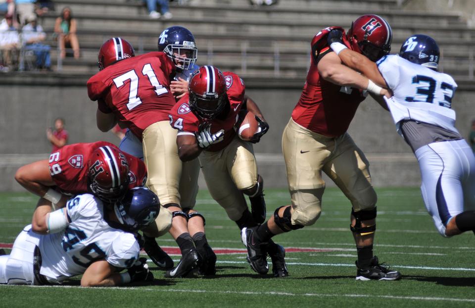 Senior running back Treavor Scales ran for 173 yards and two touchdowns in the Harvard football team's 28-13 victory against San Diego on Saturday.