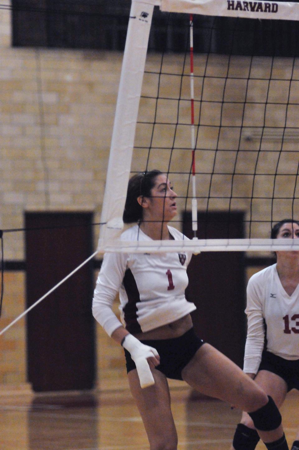 Erin Cooney #1
Harvard Loss 0-3. BYLINE: EMILY C. WONG
W Volleyball v. NKU 9-8-12