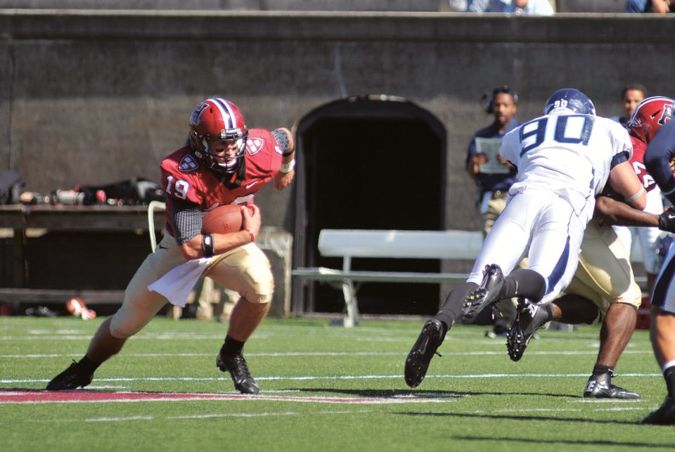 Senior quarterback Colton Chapple is coming off an uncharacteristically inconsistent game against San Diego last weekend. The senior will have to bounce back when the Crimson travels to Providence to take on Brown in its first Ivy League game of the season.