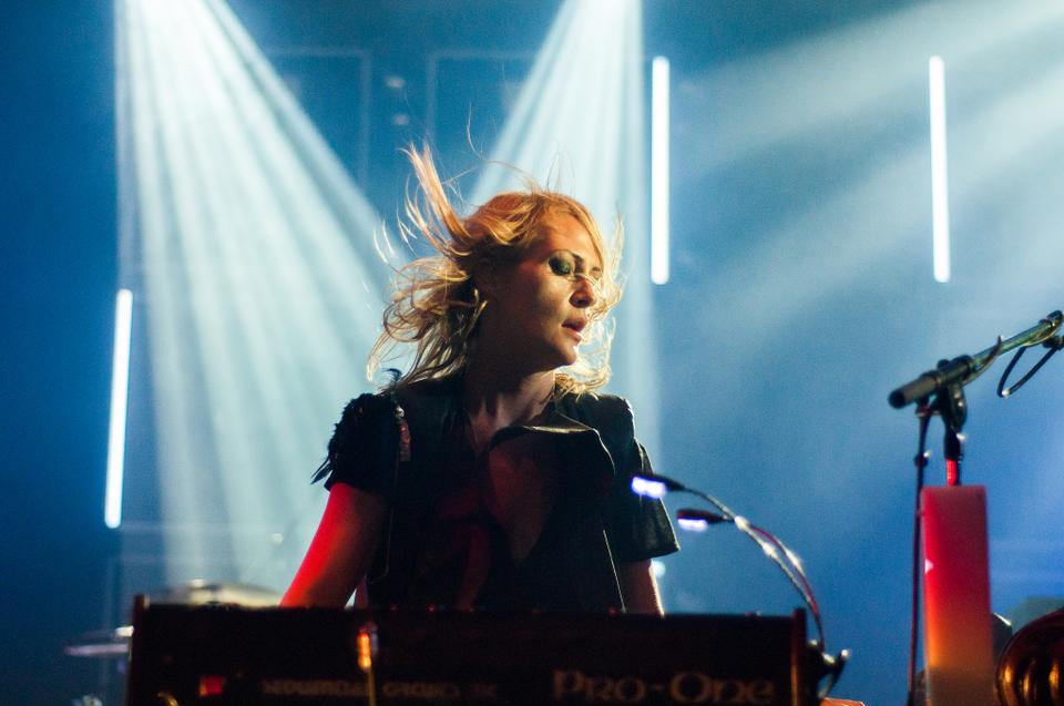 Metric performs at the Orpheum Theater Boston on September 20th, promoting their new album "Synthetica". Emily Haines, Metric frontwoman, pumped out the crowd with furious headshaking and dancing onstage. Half Moon Run, an indie band from Canada, opened for Metric. 