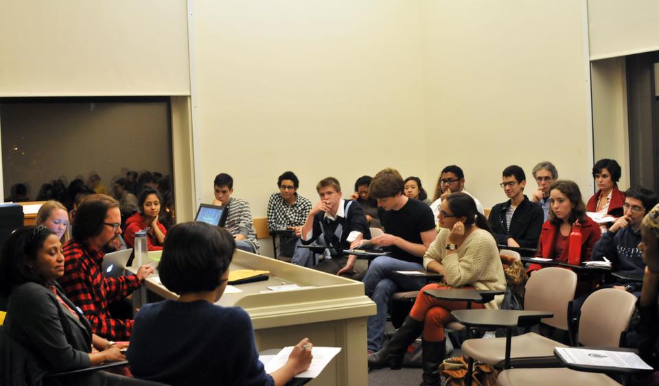 On Wednesday October 10, members of the Harvard community gather to discuss rape culture. 