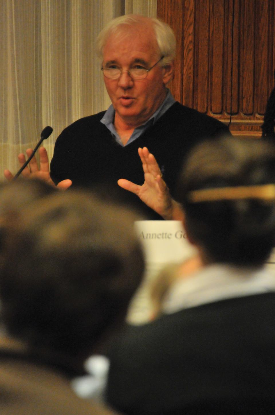 Alexander Keyssar, Matthew W. Stirling Jr. Professor of History and Social Policy, reflects on the historical context of the current presidential campaign.  Keyssar was one of five panel members who spoke in the History department's round-table presentation "Law, History, and the 2012 Election" yesterday.