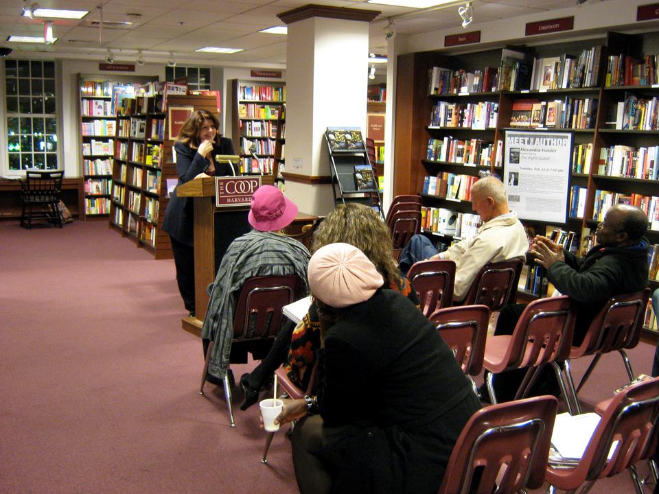 Alexandra Hamlet, a defense anthropologist, a former journalist, and the author of "The Right Guard" gave a talk during her signing event at the Coop on Tuesday. "Many crises is caused by perception," she said while sharing her views on modern journalism, nature of conflicts and national defense.
