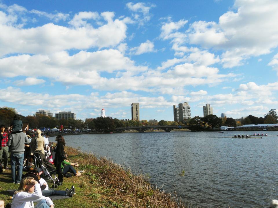 The Head of the Charles Regatta took place this weekend, October 20 – 21, and drew a crowd of a quarter of a million people.   
