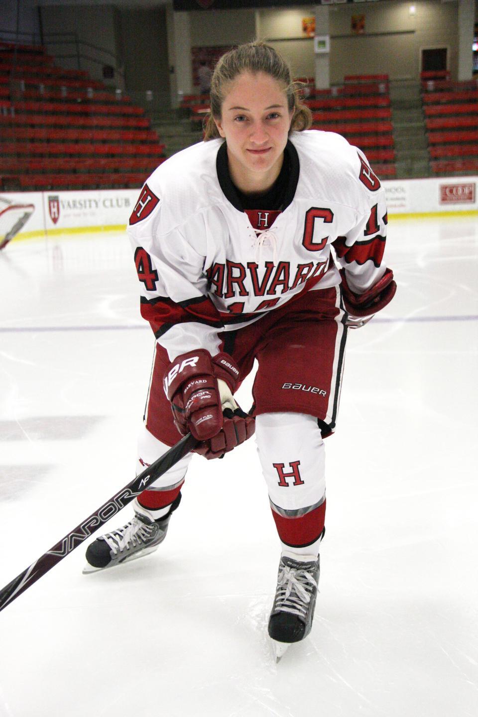 Co-captain Jillian Dempsey is one of a handful of Harvard women's hockey players with experience on the international stage.