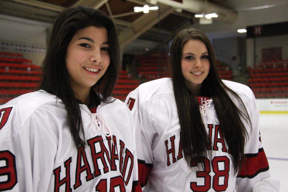 After competing against each other at the 2012 Women’s World U-18 Championship, freshmen Miye D’Oench (left) and Emerance Maschmeyer are now teammates.