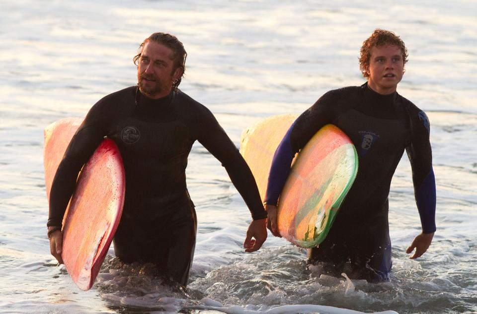“Chasing Mavericks,” starring Johnny Weston as Jay Moriarty and Gerard Butler as Frosty Hesson, follows the true story of Jay Moriarty who died at the age of 22. 
