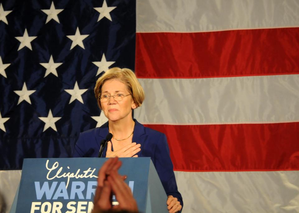 Senator-elect Elizabeth Warren thanks her staff and supporters for their work during the campaign, which was marked by grassroots mobilization.