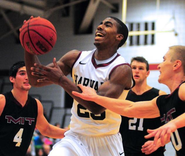 Sophomore Wes Saunders, shown here in earlier action, scored a career-high 18 points against UMass Tuesday morning. 
