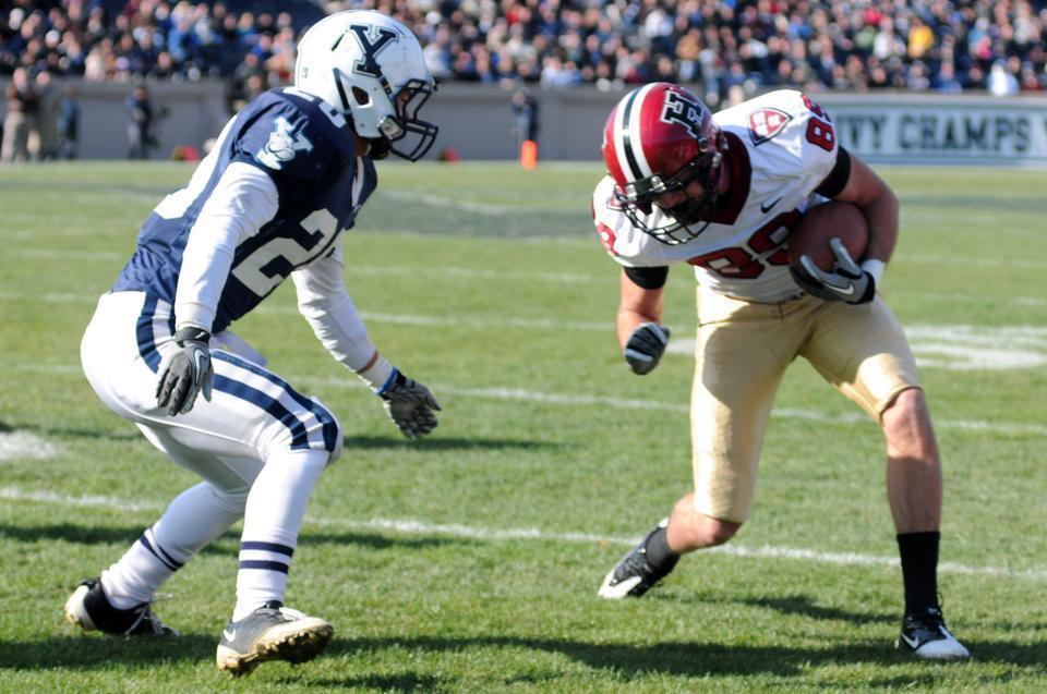 Harvard and Yale will meet on the gridiron for the 129th time on Saturday at Harvard Stadium. The Bulldogs lead the all-time series, 65-55-8.
