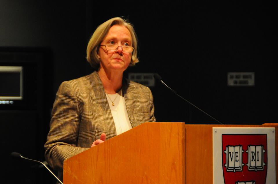 Shirley M. Tilghman, President of Princeton University, speaks at a Science Education Lecture titled "Inverting the Pyramid" this Tuesday (11/13) at the Science Center.