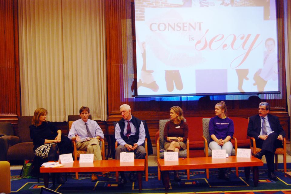 On Wednesday evening, representatives from OSAPR (Office of Sexual Assault Prevention and Response), HUHS (Harvard University Health Services) , HUPD (Harvard University Police Department), SMHS (Student Mental Health Services), Response, and the Administration Board discuss what is done when someone is concerned about sexual assault at Harvard. One major concern from all representatives is the discrepancy between the large number of concerns that OSAPR receives, compared to the very small number of cases brought to HUPD or the Administration Board.